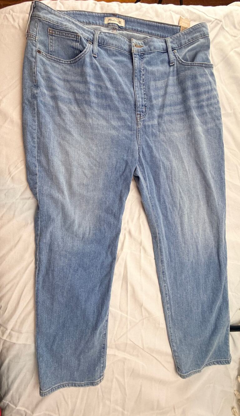 Madewell Perfect Vintage Jeans NWT Plus Size Light Wash Magic Pockets High Rise